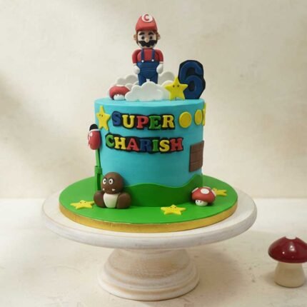 Super Mario Themed Cake