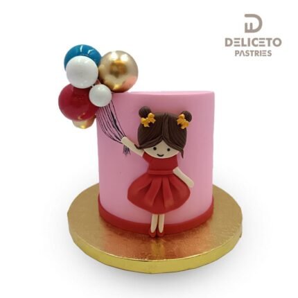 Little Girl Baloon Cake