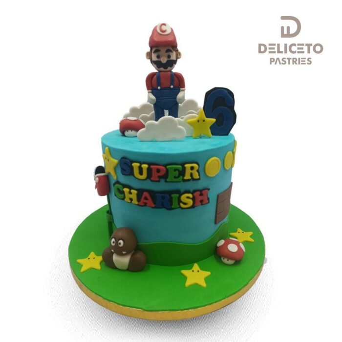 Super Mario Themed Cake