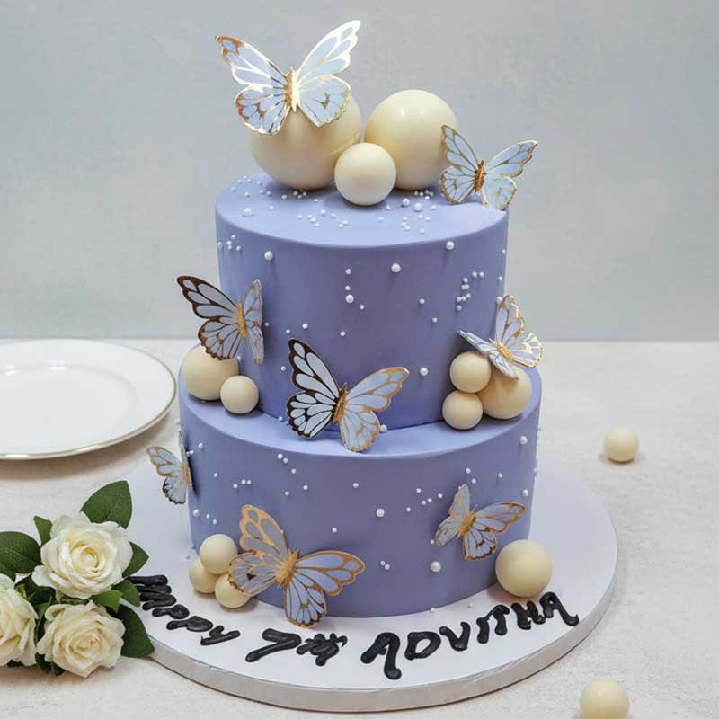 Butterfly-Themed-Cake
