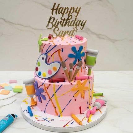 Painting Themed Cake