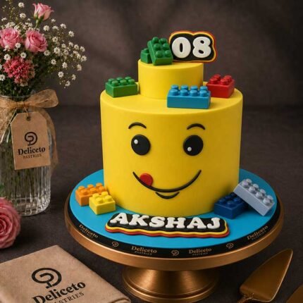 LEGO Face Theme Cake