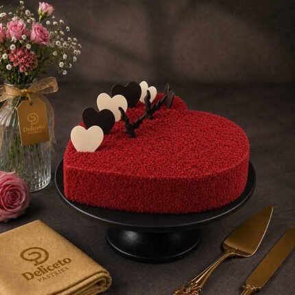 Heart Shaped RedVelvet Cake
