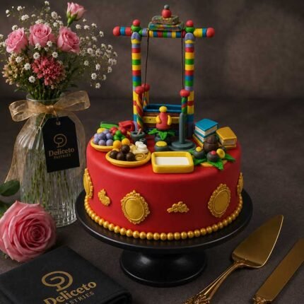 Traditional Pooja Theme Cake