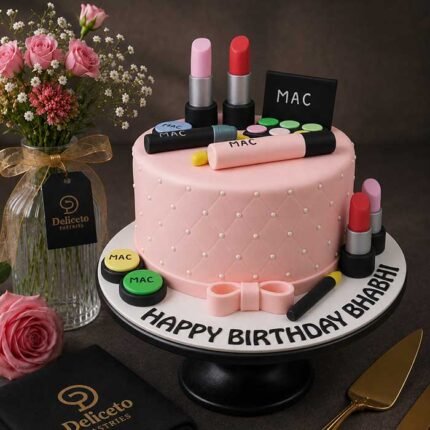 Makeup Themed Cake