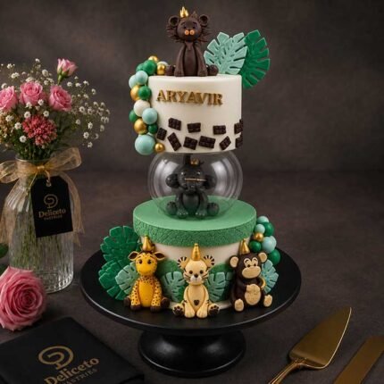 Safari Themed Birthday Cake
