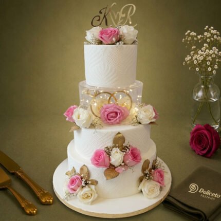 Couples Cake floral