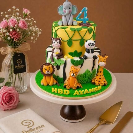 Jungle theme Cake