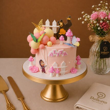 Masha And The Bear Themed Cake