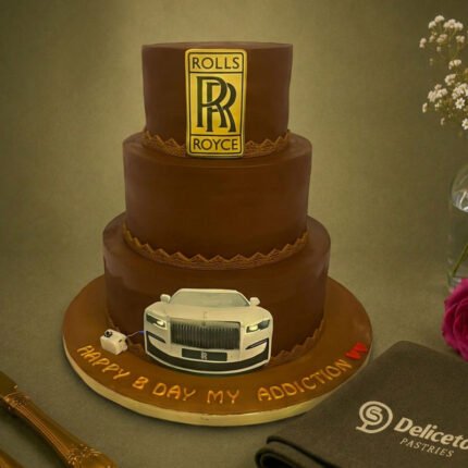 Rolls-royce Luxury Car Themed Cake
