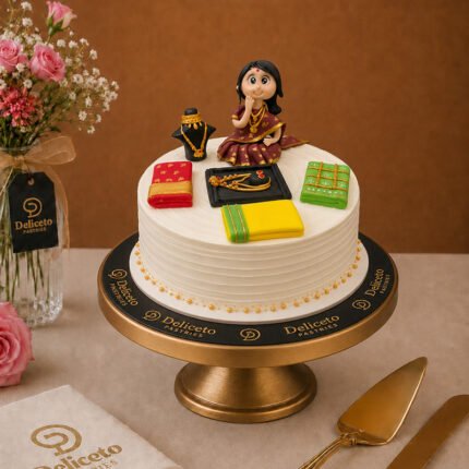 Saree Lovers Themed Cake