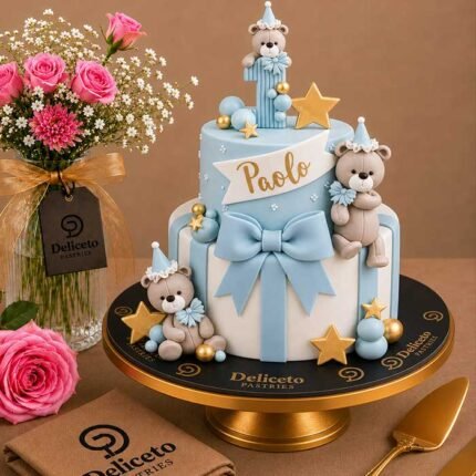Baby Boy First Birthday Cake