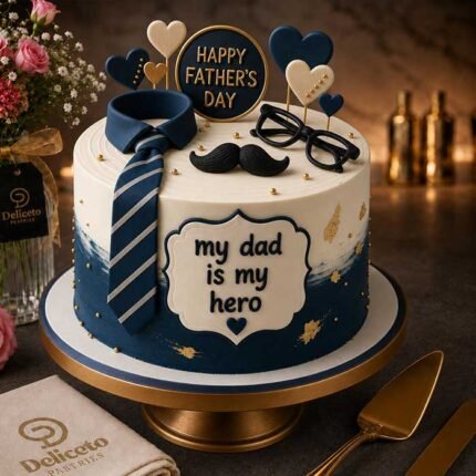 One tier Fathers day Themed Cake