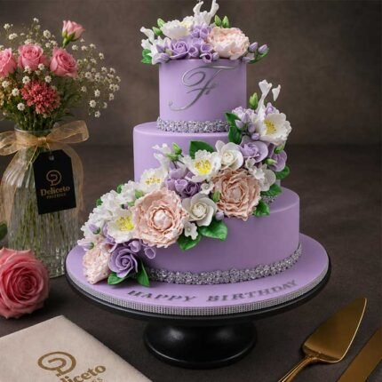 Pretty Royal Themed Cake