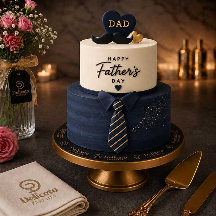 Two-Tier-Fathers-Day-Themed-Cake