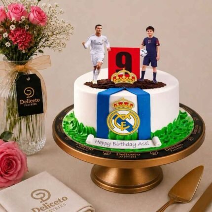 Cake With Ronaldo And Boy's Photo