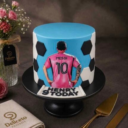 Messi Mania Theme Cake
