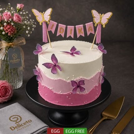 Butterfly Theme Birthday Cake