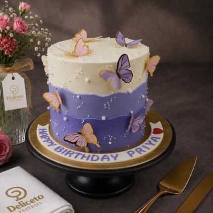 Purple Butterfly Cake